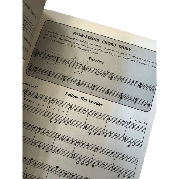 VTG Mel Bay Modern Guitar Method Grade 1 Sheet Music Book A + Guitar Chords READ - Picture 9 of 9